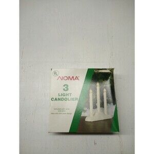 NOMA 3 Light Candolier 1503C Halloween Christmas Holiday Window Lights UL